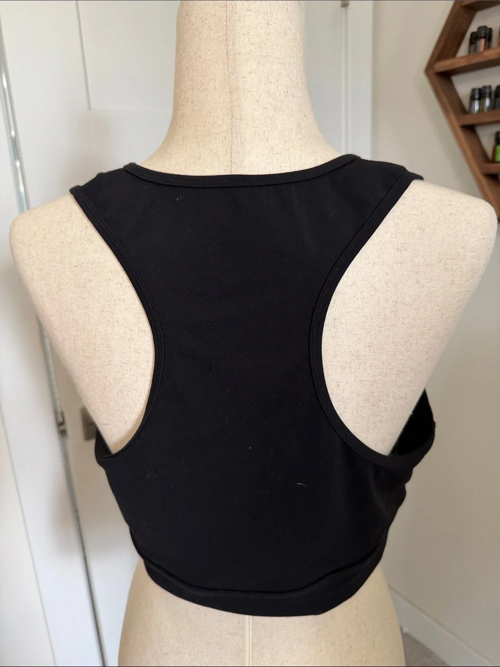 Mono B Black V-Neck Wireless Sports Bra
